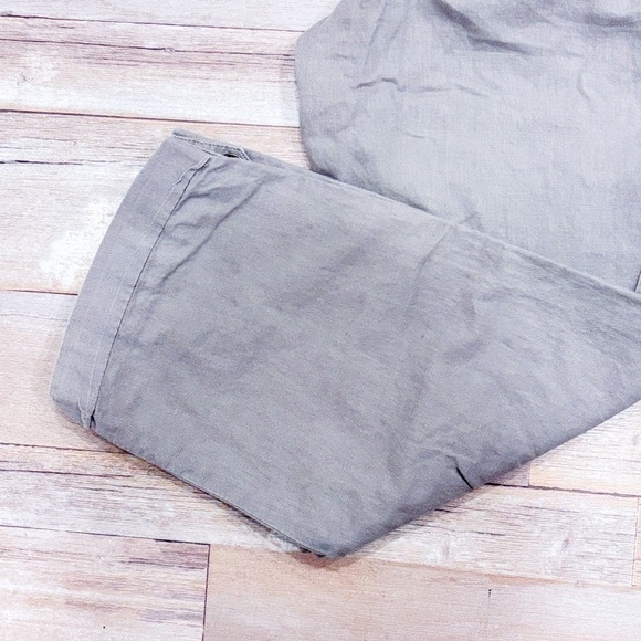 BANANA REPUBLIC Martin Fit lightweight taupe linen cargo pants - Picture 4 of 12